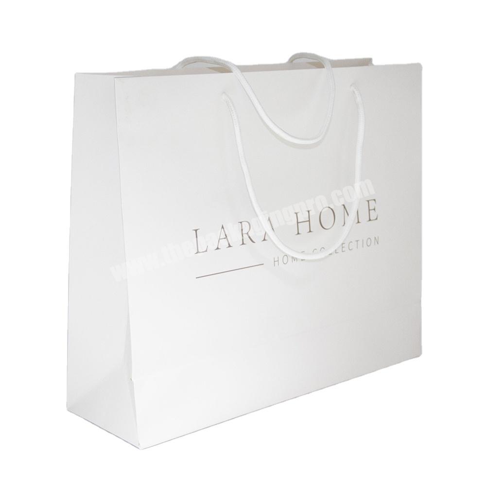 Free Sample Wholesale Gift Packaging Paperbag Custom Shopping Paper Bag With Your Own Logo White Black Brown Kraft Paper Bag