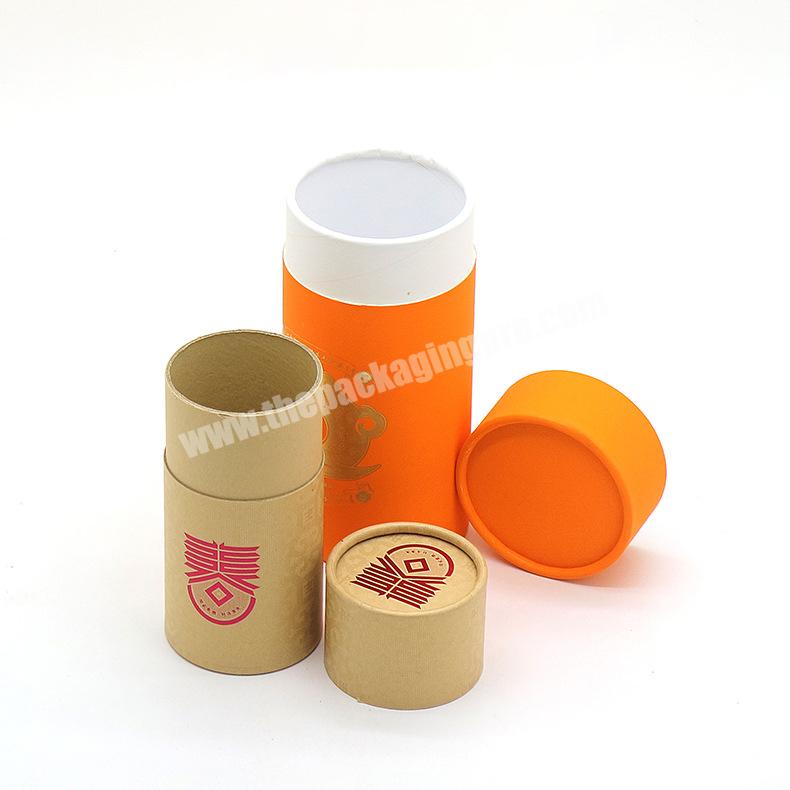 Free Sample food grade Paper tube Box container Round Packaging Tea paper cylinder packaging