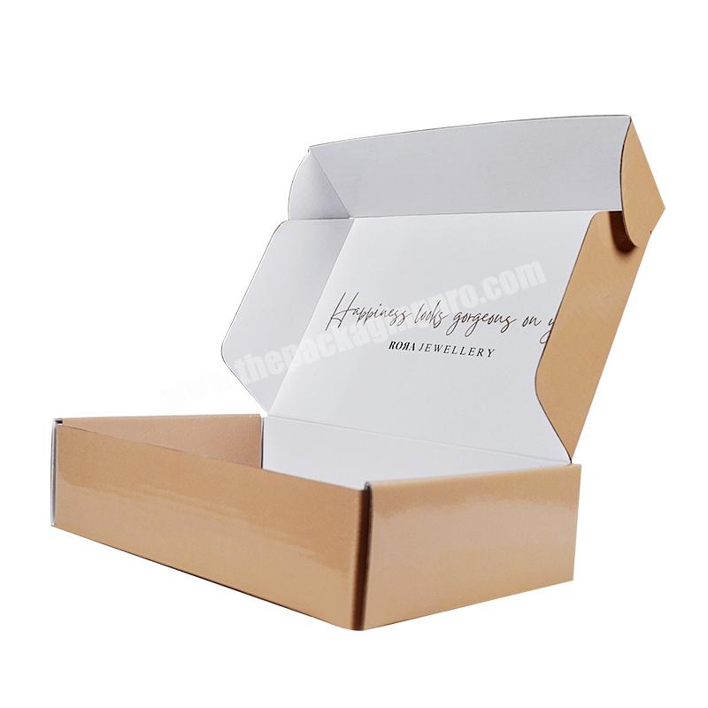 Free sample CMYK Customized Print Matte Corrugated Shipping Paper Boxes