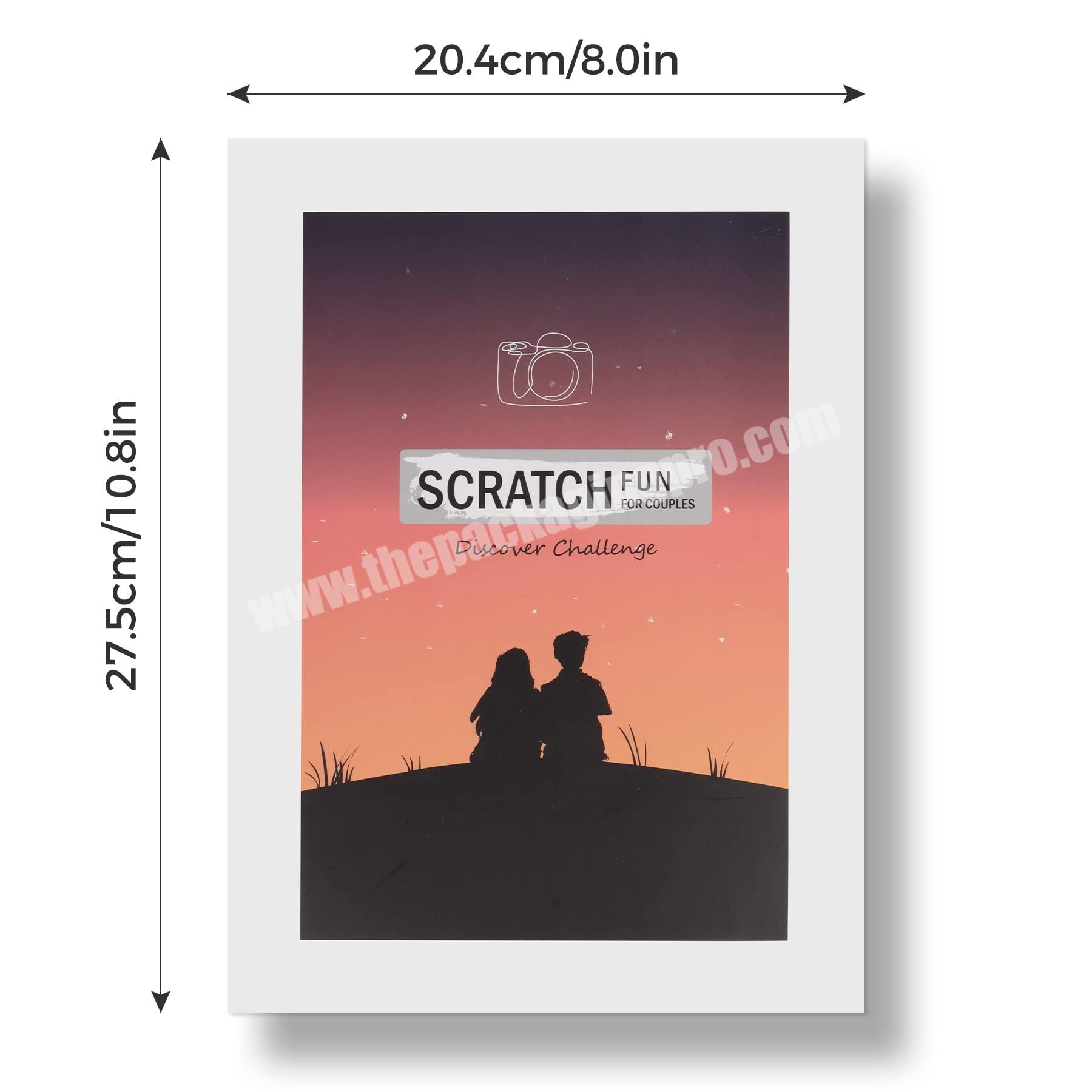 Fun Romantic Challenging Gifts for Newly Couples Scratch off Book with Exciting Couple Dating Ideas to Deepen The Relationships