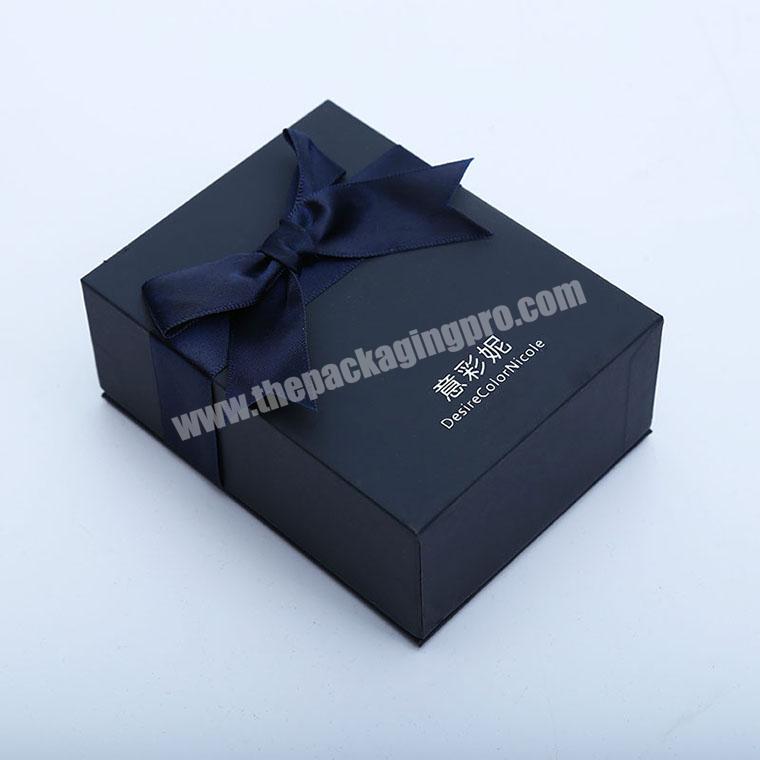 GE203 Hot Popular 100% Full Inspection Square Recycled Gift Box With Ribbon Bow Factory from China