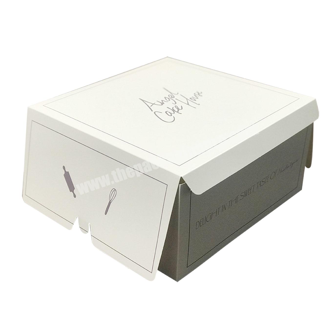 High-End Custom Printed Food Grade Art Paper Packaging Box Cake Box