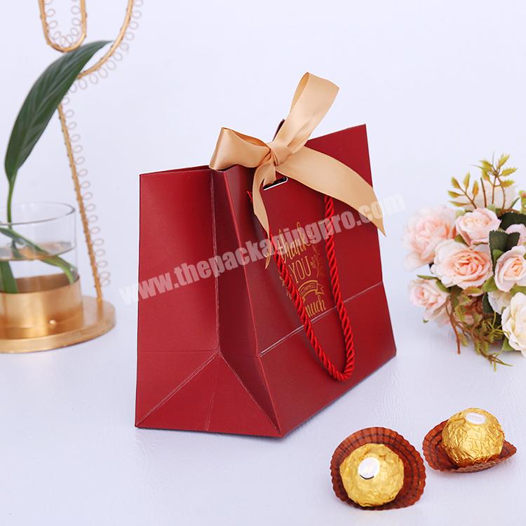 High End Flip Gift Wrapping Bag Creative Small Fresh Paper Color Gift Bag