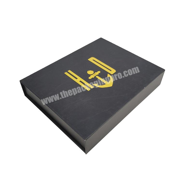 High Quality Custom Logo Luxury Cardboard Paper Box Book Shape  Magnetic Packaging Box With Gold Foil