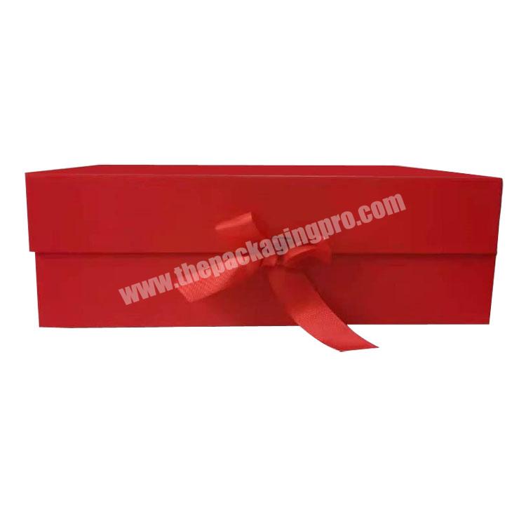 High Quality Red Paperboard Cardboard Gift & Craft Popular Paper Packaging  For Wedding Favor Gift Box