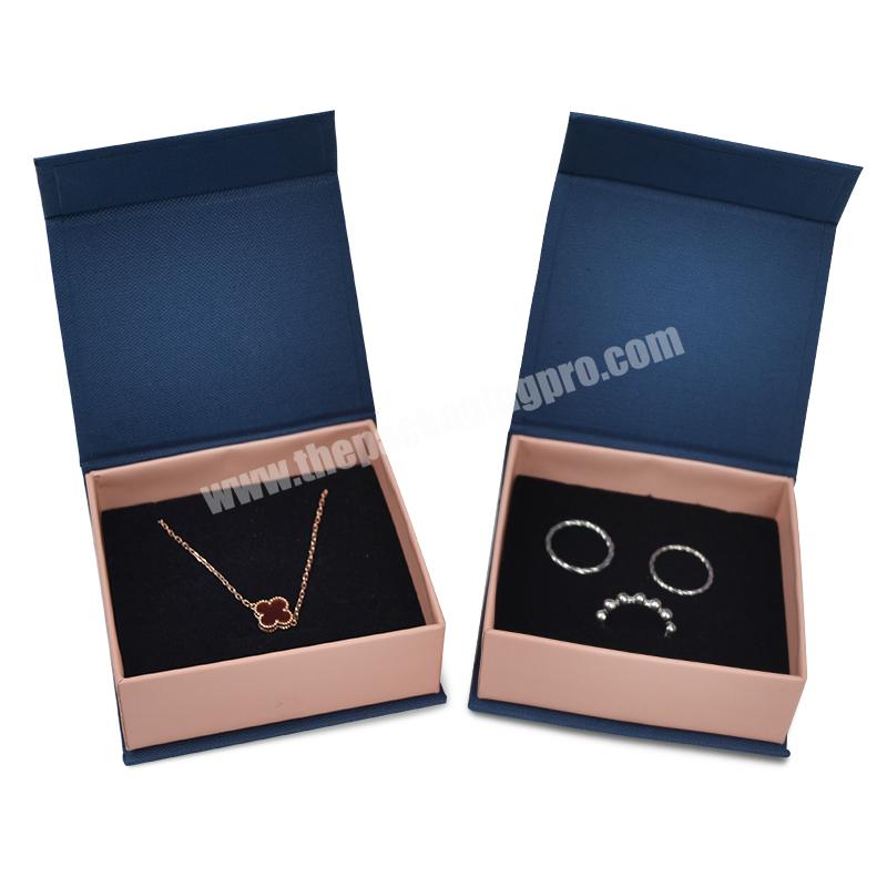 High-end Luxury  Customized Logo Design Jewelry Cardboard Ring Packaging Box