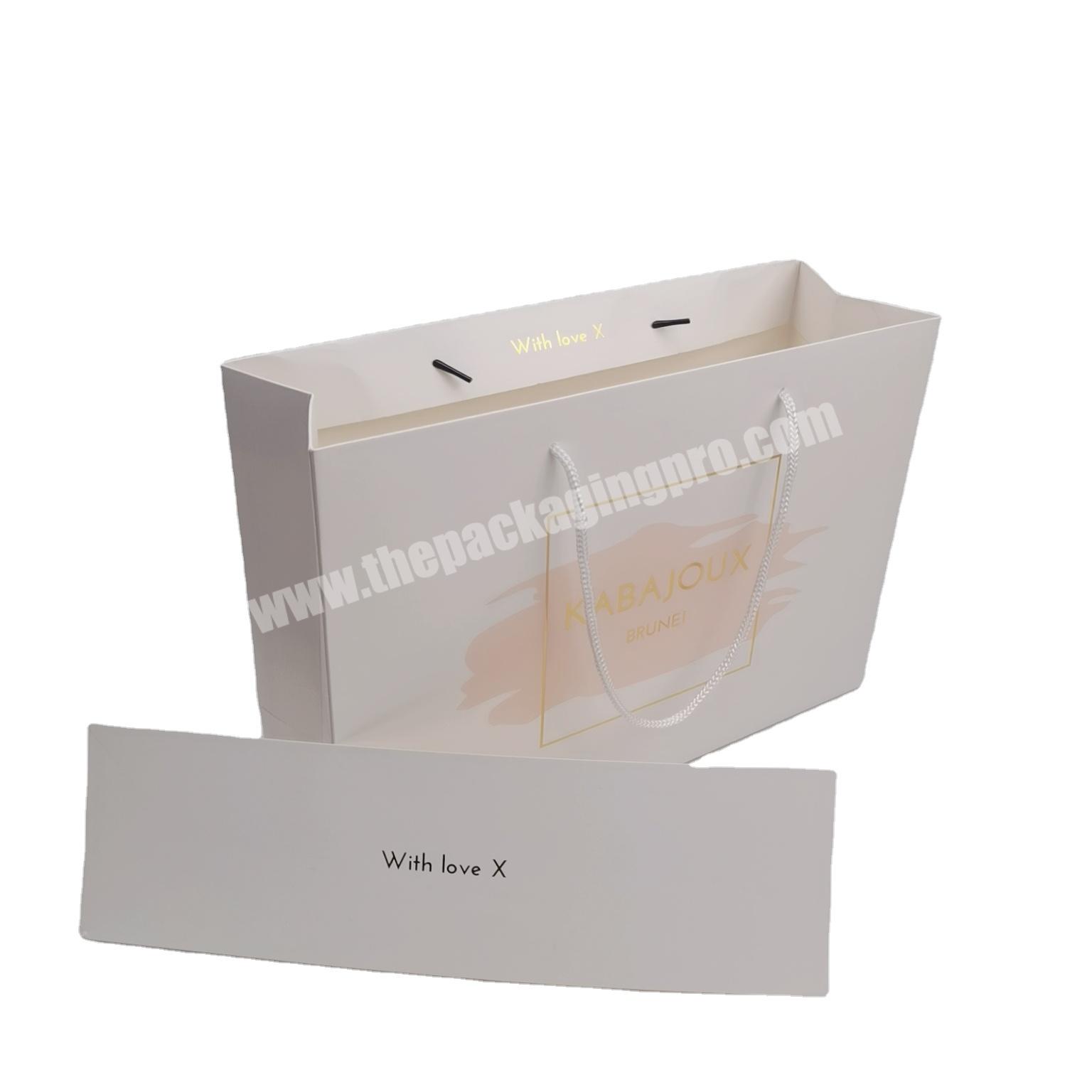 High quality custom packaging paper shopping bag with logo
