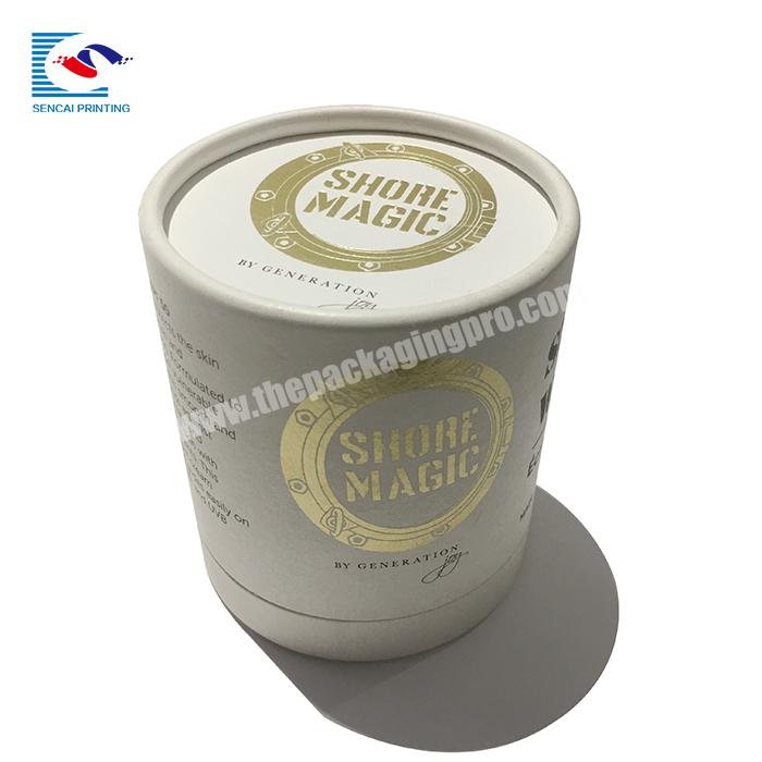 High quality decorated round cylinder candle gift boxes with lid for candles