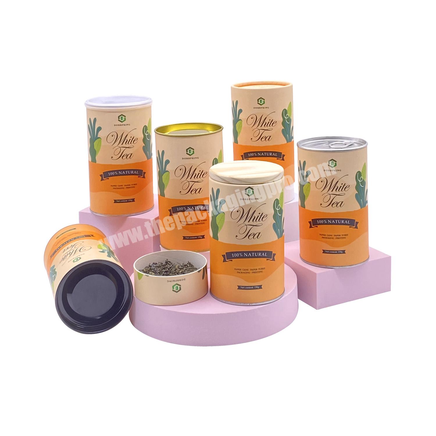 Hight Quality Food Grade Paper Cylinder Container For Tea Cardboard Tube Packaging