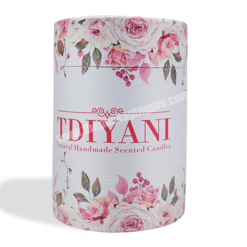 Hot Sale Cardboard Cylinder Round Tube Tea Gift Package Box With Custom Logo Print