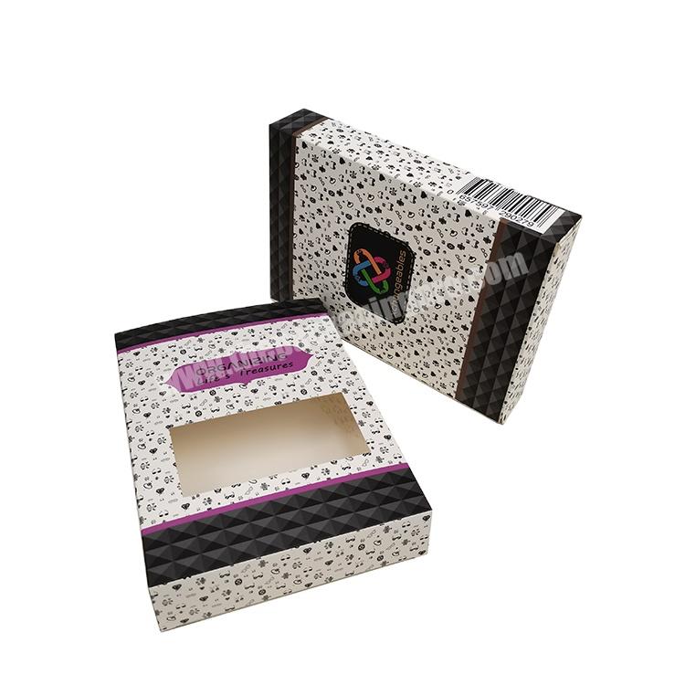 Hot Sale Custom Logo Printed Art Paper Box Fancy Soap Box With PVC Window