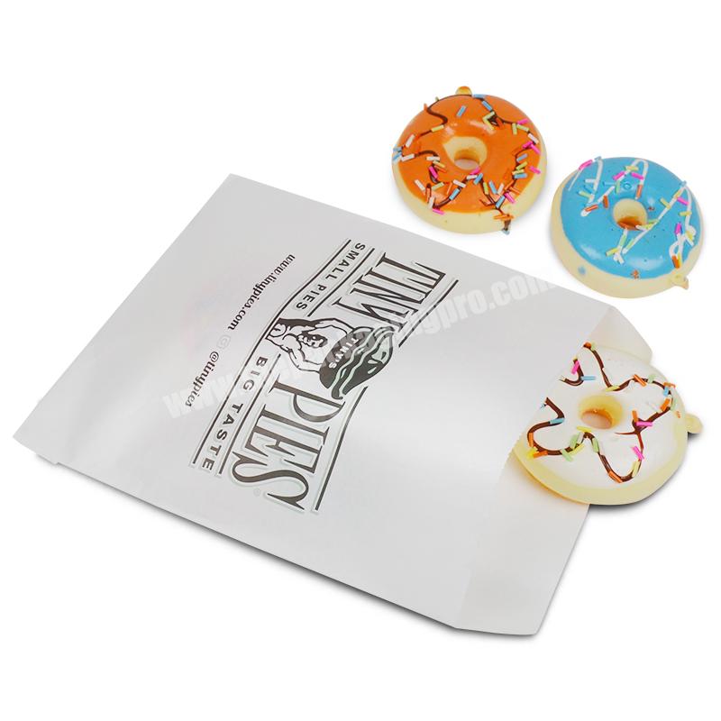 Hot Sale Custom Printed Logo Take Away Food Grease Proof Paper Bag