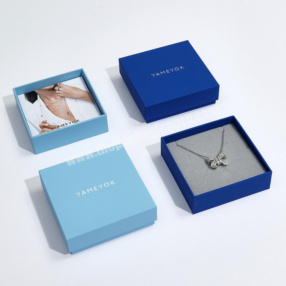 Hot Sale Paper Lid and Base Women Girls Earrings Bracelet Necklace Jewelry Gift Box