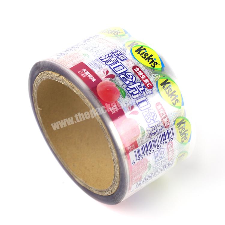 Hot Printable Stamping Gold Holographic Foil Vinyl Paper Clear Transparent  Stickers Labels Roll