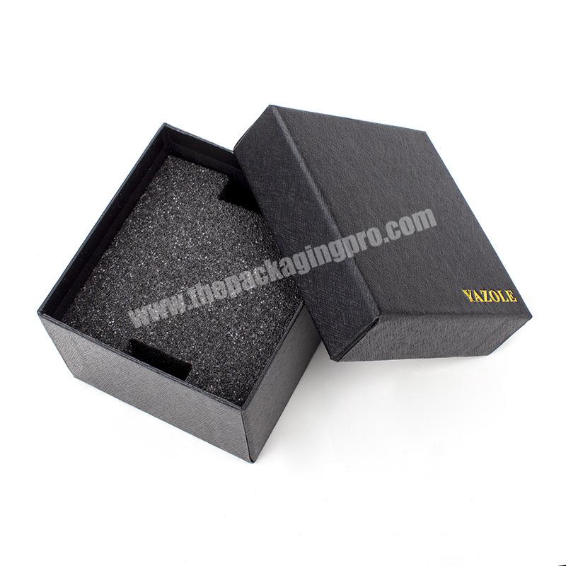 Hot Selling Cheap Price Plain Watch Box Black Luxury Watch Storage Packaging Boxes