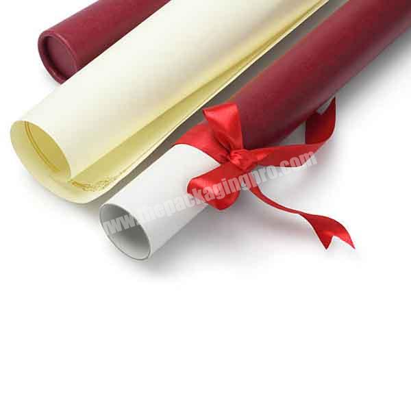 Hot Selling Storage Poster Kraft Long Paper Packaging Maps Tubes For Storing Carrying Documents