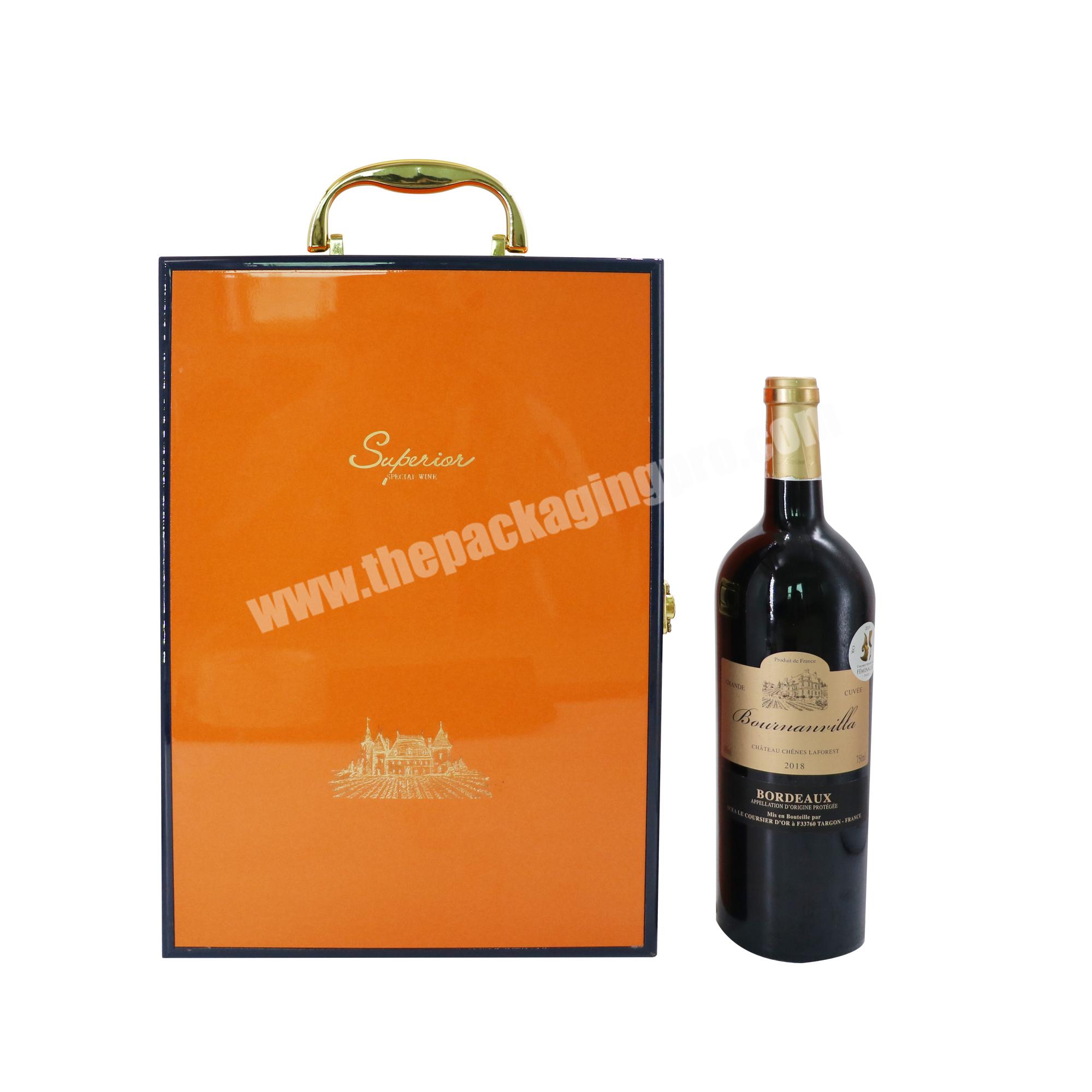 Hot sale corrugated wine box wine bottle shipping boxes wholesale luxury wine bottle packaging box