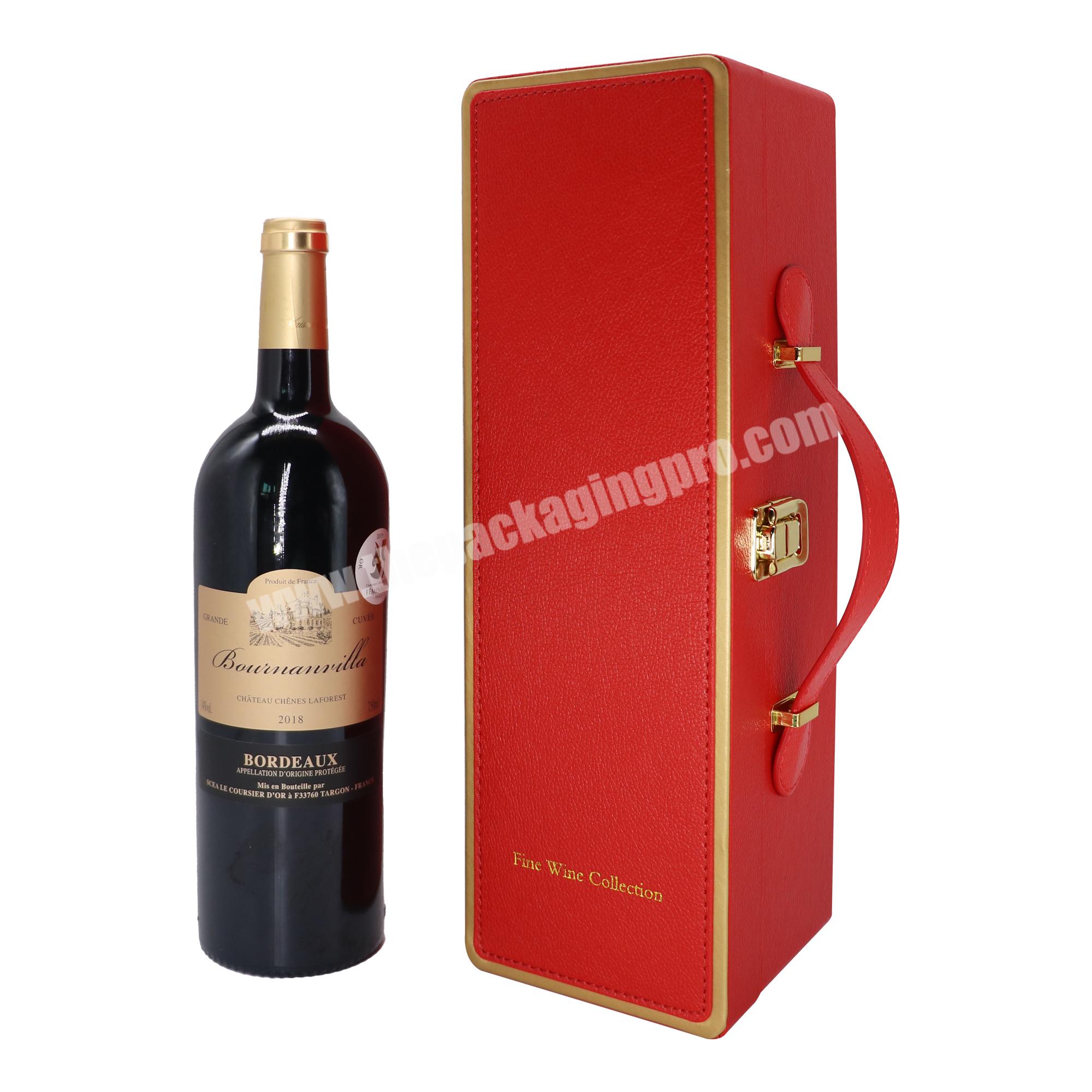 Hot sale portable wine box custom wine gift box set boxes for bottles of wine