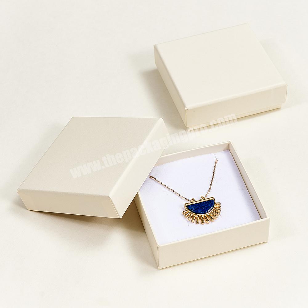 In Stock Customized Logo Lid and base Paper Ring Necklace Earring bracelet Gift Packaging Jewelry Boxes