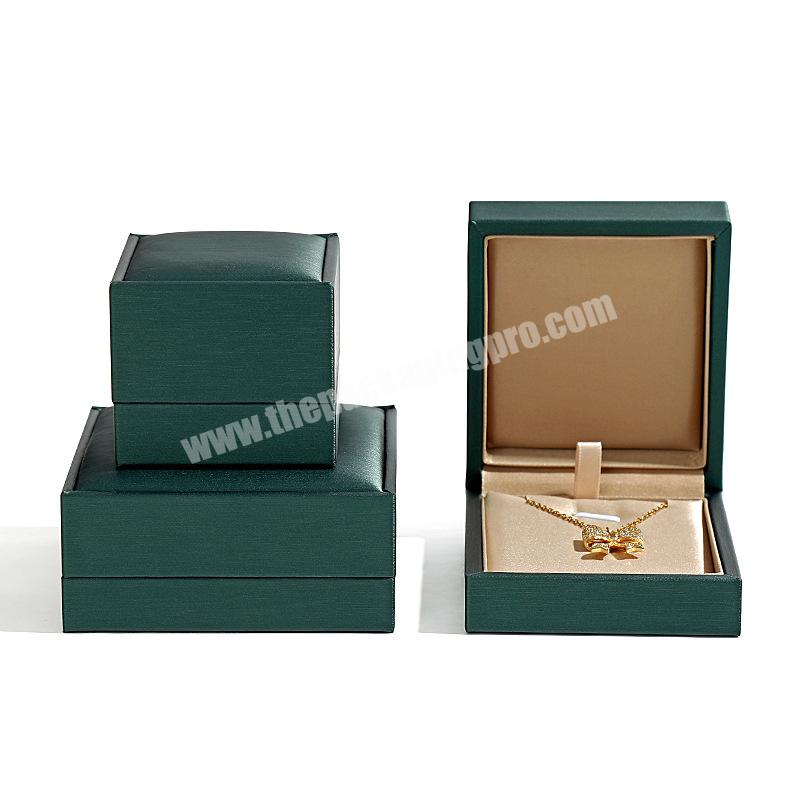 Jewelry Packaging Box Wholesale Low Moq Luxury Custom Logo High Quality Pu Leather with Satin Jewelry, Gift Wrapping 70g CN;GUA