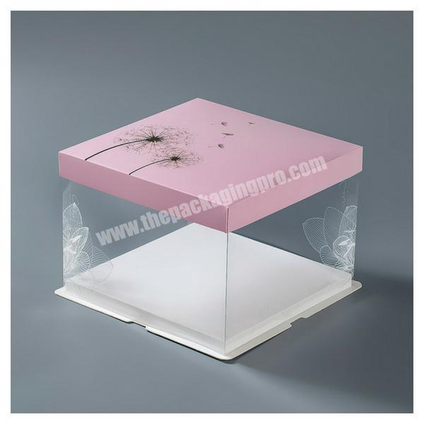 KINSUN Wedding Tall Cake Boxes with Window, Mini Cupcake Boxes and Packaging Treat Boxes, Bakery  Cake Packaging Boxes
