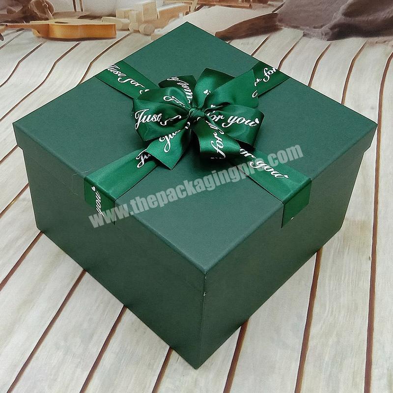 KinSun Competitive Price Hard Paper Gift Box Hot Sale Craft Paper Gift Box Atmosphere Wedding Thank You Gifts Packing Paper Box