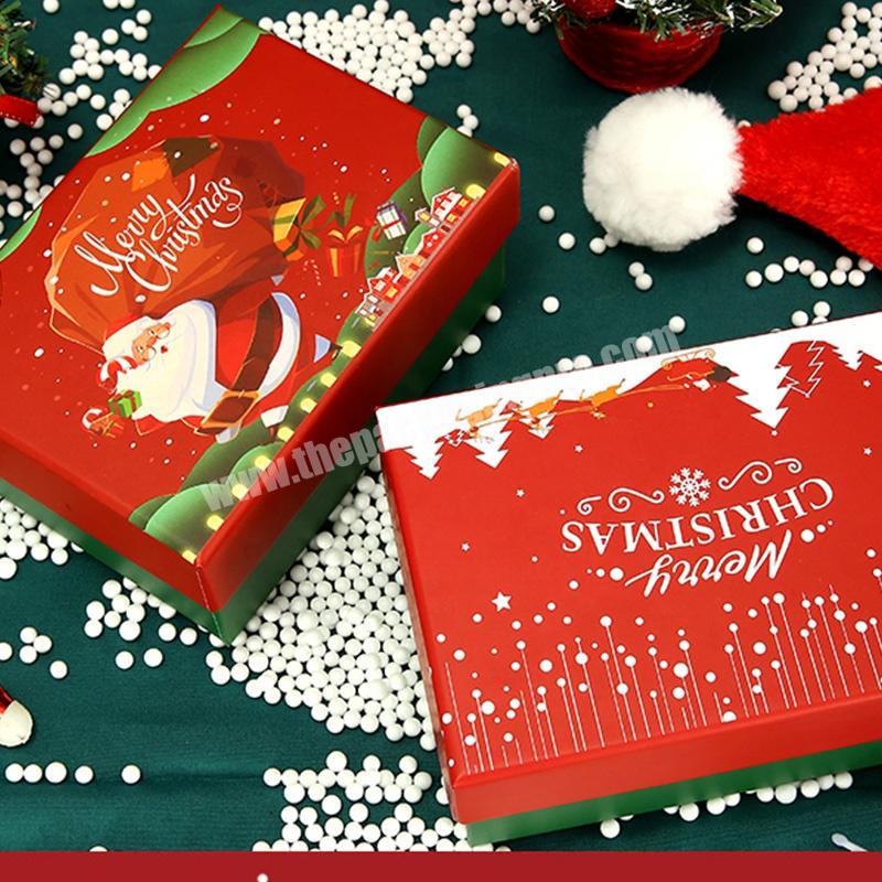Hot Sale 4 Pairs In Gift Box Women Socks Christmas New Year Red Cartoon Elk  Happy Funny Cotton Socks