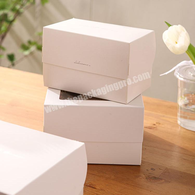 KinSun Dessert cake packaging box Cupcake triangle thousand layer mousse cake box disposable packaging box