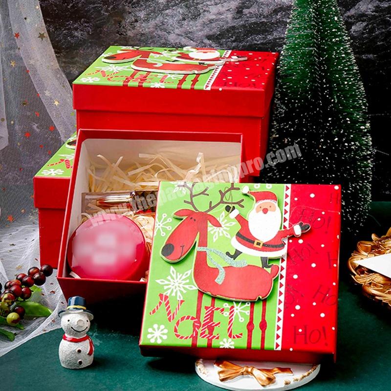 KinSun High Quality Christmas Gift Packaging Box Wholesale Christmas Gift Boxes Custom Logo Christmas Packaging Gift Box