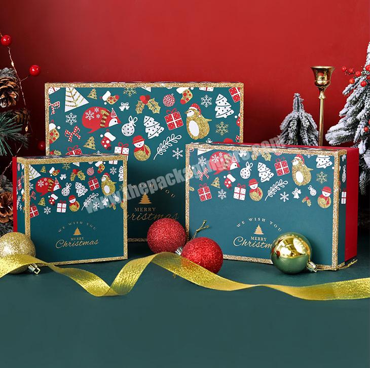 KinSun Hot Sale Christmas Gift Box Exquisite Scarf Package Gift Box Christmas Eve Apple Box