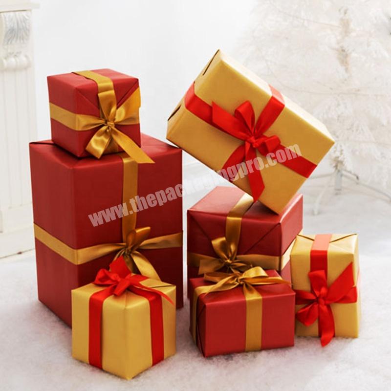 KinSun Large Christmas Gift Box Set Luxury Best Christmas Gift Box Packaging High-Quality New Design Christmas Eve Gift Box