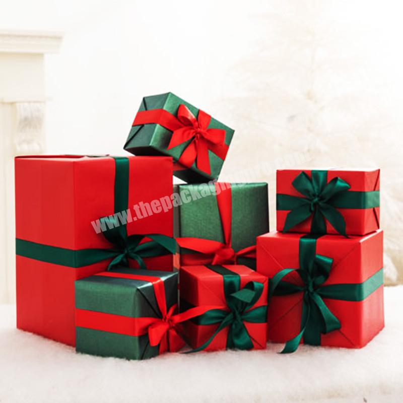 KinSun Low Price Custom Birthday Christmas Eve Packaging Gift Box Hot Sale Decoration Gift Paper Box Christmas Box
