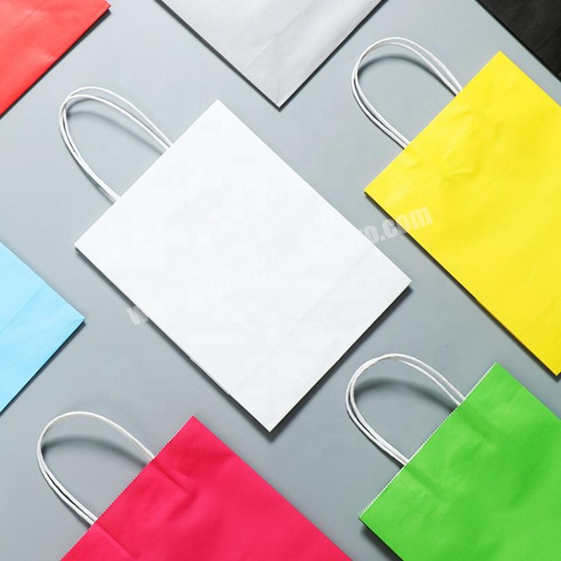 KinSun Luxury Custom Size Package Paper Handle Paper Bag Kraft Paper Shopping Bag