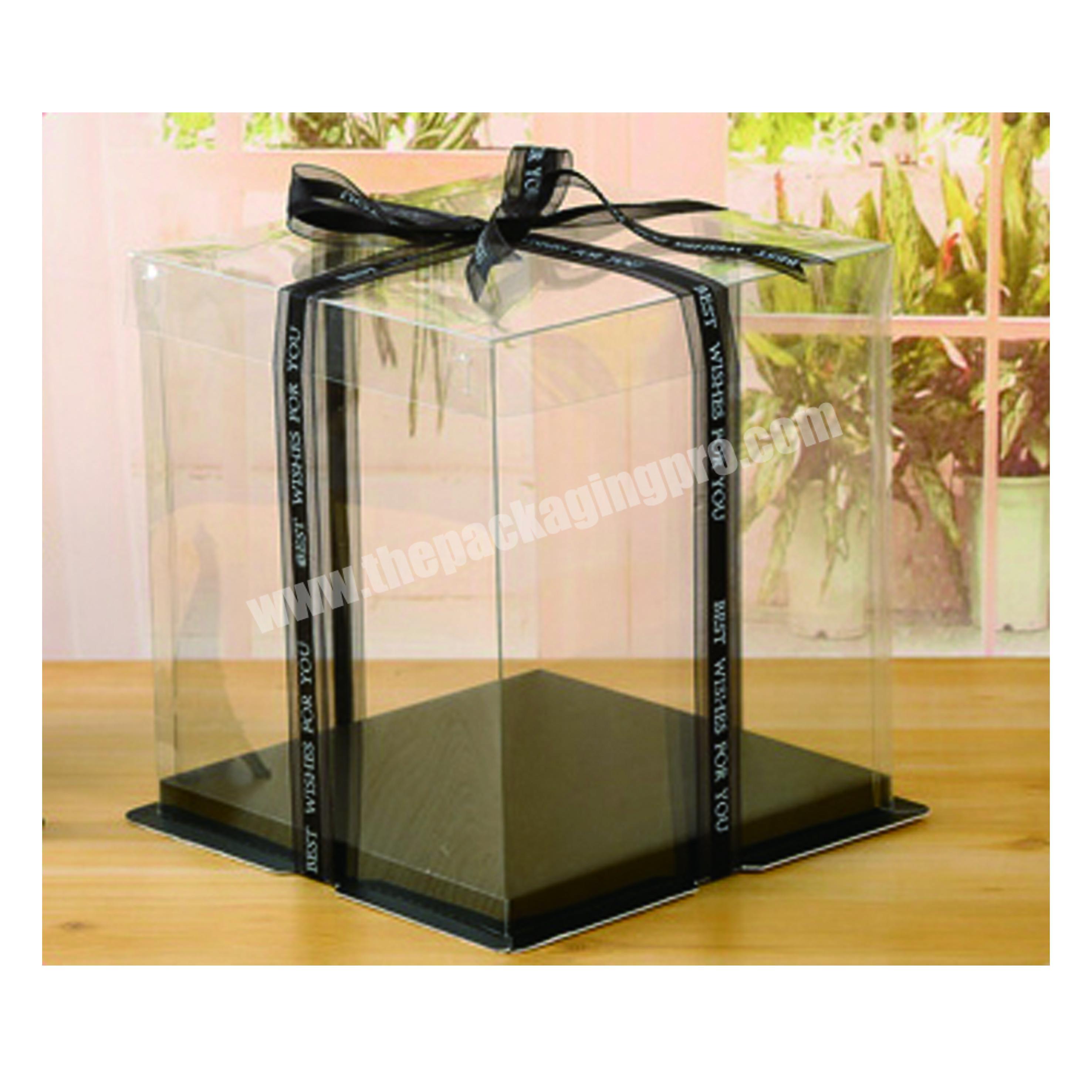 Clear Small Cake Box, 15x15x13cm – Caramel Sweet Arts