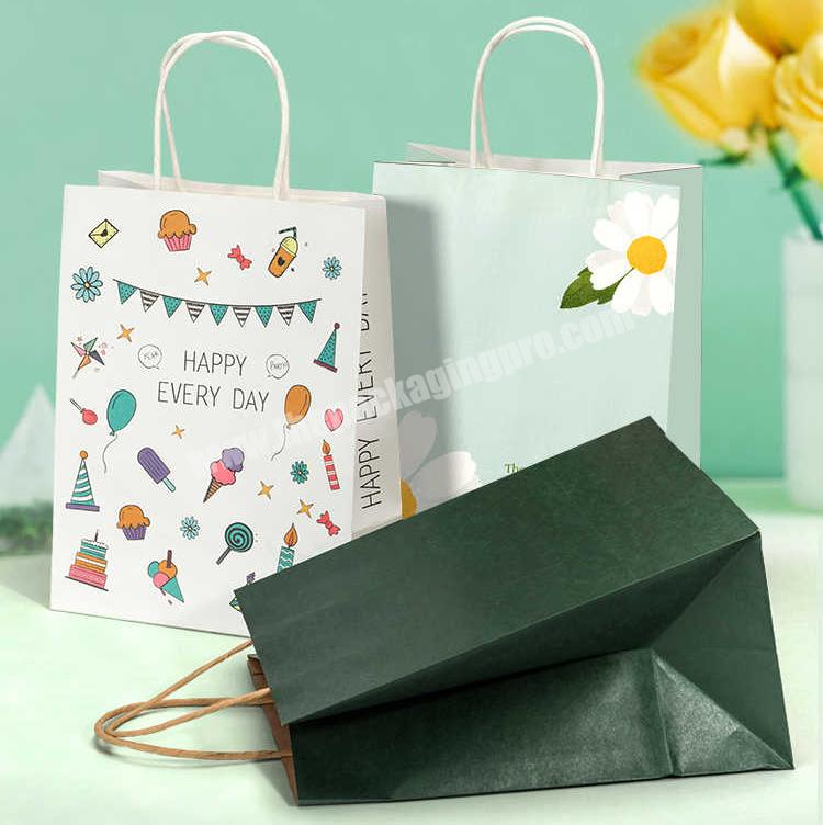 KinSun Wholesale kraft paper bags holiday gifts handbag takeout packaging bags
