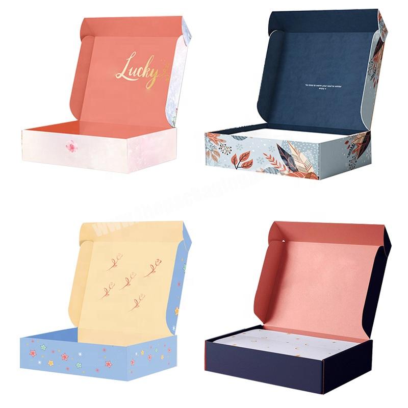 Kinsun Custom Logo Mailing Boxes Wholesale Corrugated Customisable Mailing Box Mail Box For Clothing And Cosmetic Packaging