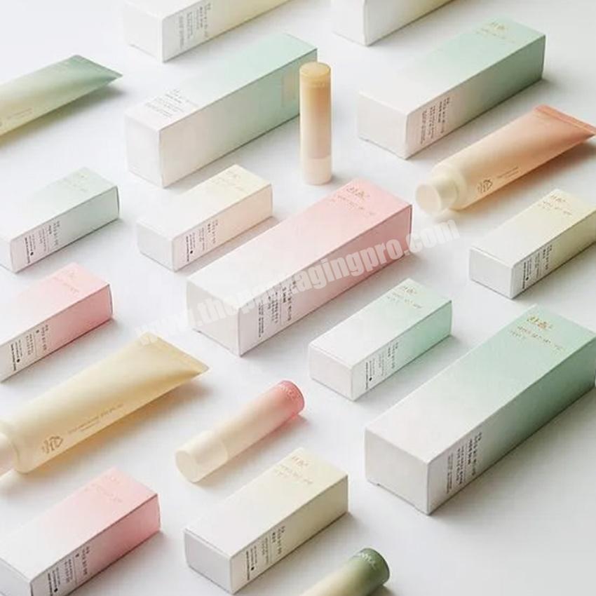 Kinsun Small Customizable Colors Folding Carton Box Custom Packaging Boxes For Medicine Eyelash Cosmetic Packaging