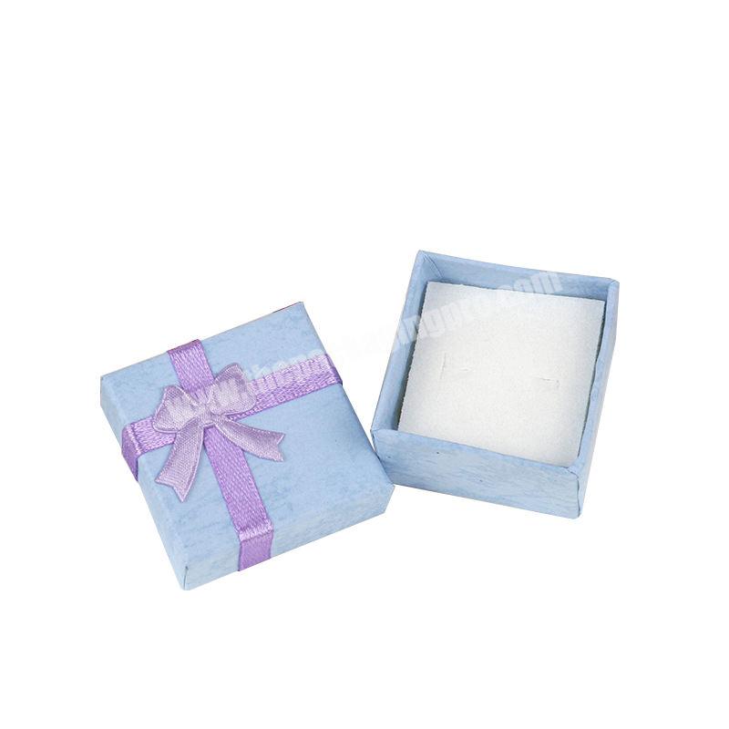 Lid and Base Custom Cheap Wholesale Price Small Paper Box Gift with Ribbon