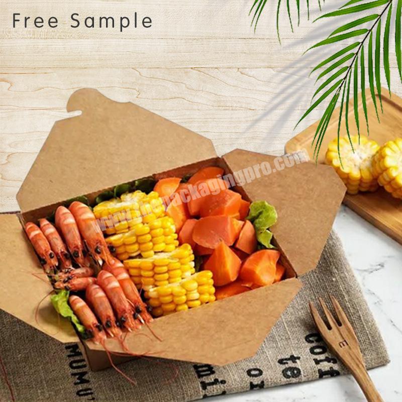 Takeaway Packaging Box Disposable Lunch Box Bento Fruit Salad Box