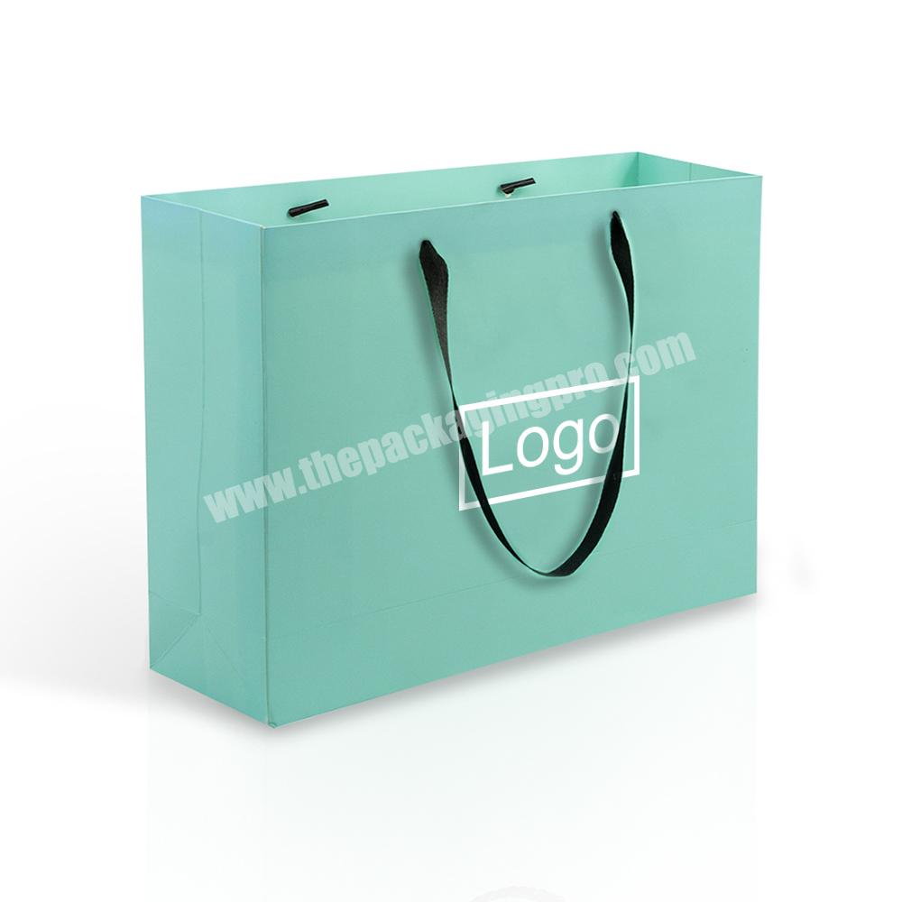 Lipack Boutique Green Tyvek Paper Bag Custom Logo Printed Cosmetic Shopping Bags