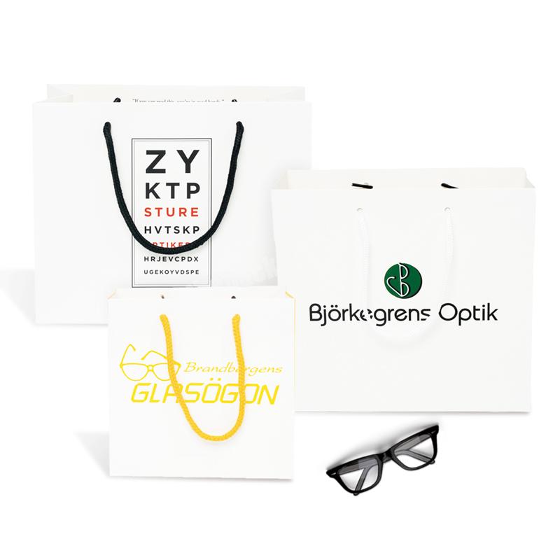 Lipack Custom Branded Luxury Eco Recycle Glasses Sunglasses Gift Paper Bag Cute Glasses Packaging Paper Hand Bag