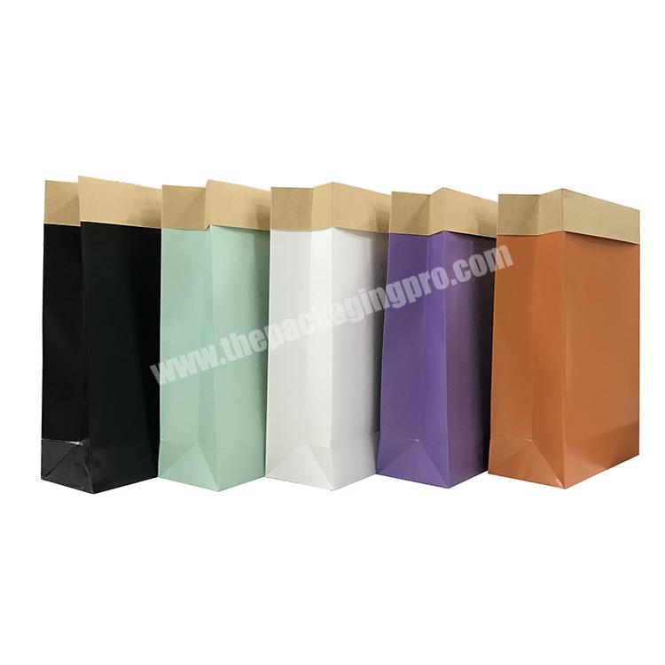 Lipack Custom Color Kraft Craft Paper Document Clothing Bags No Handle With Logo