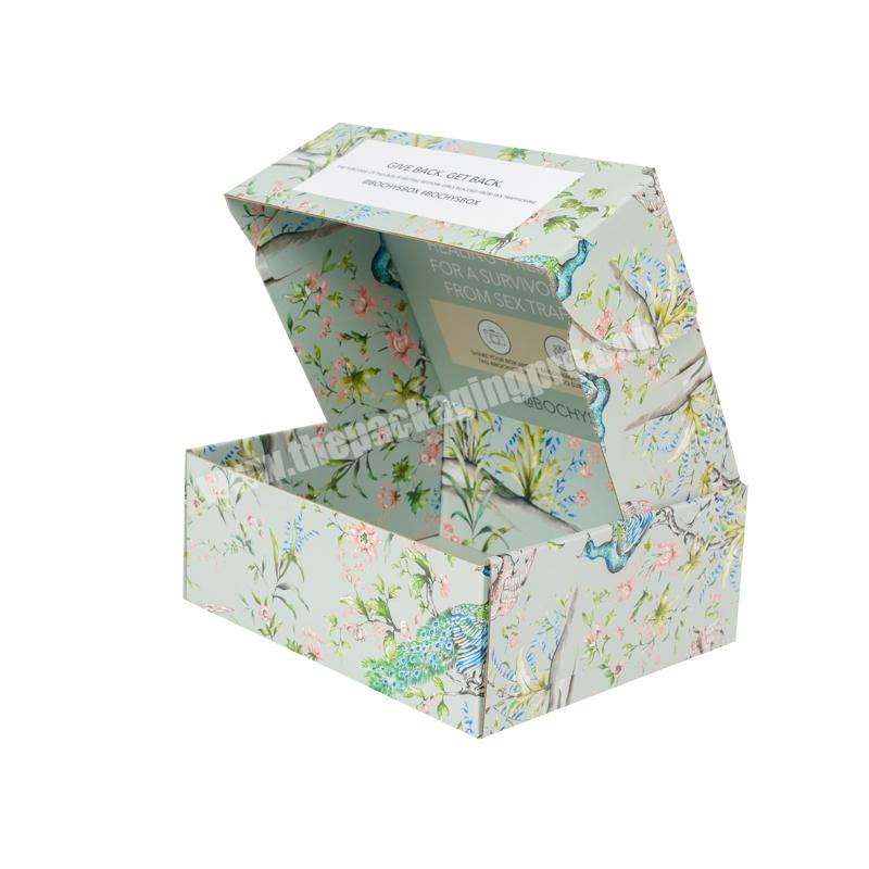 Lipack Custom Printed Corrugated Paper Cosmetic Garment Packaging Mailer Box For Makeup