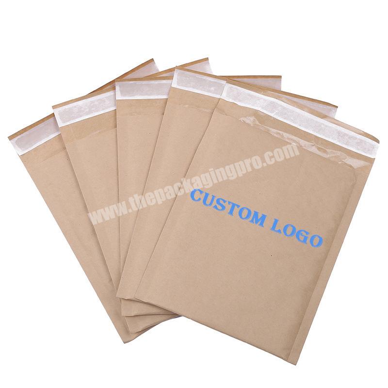 Lipack Custom Printed Design Recycled Biodegradable Self Seal Express Kraft Envelope Bubble Mailer Bags With Logo