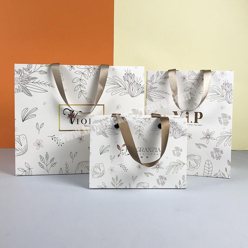 Lipack Custom Printed Shopping Clothes And Gift Paper Bag Cardboard Luxury Foldable Shopping Bag