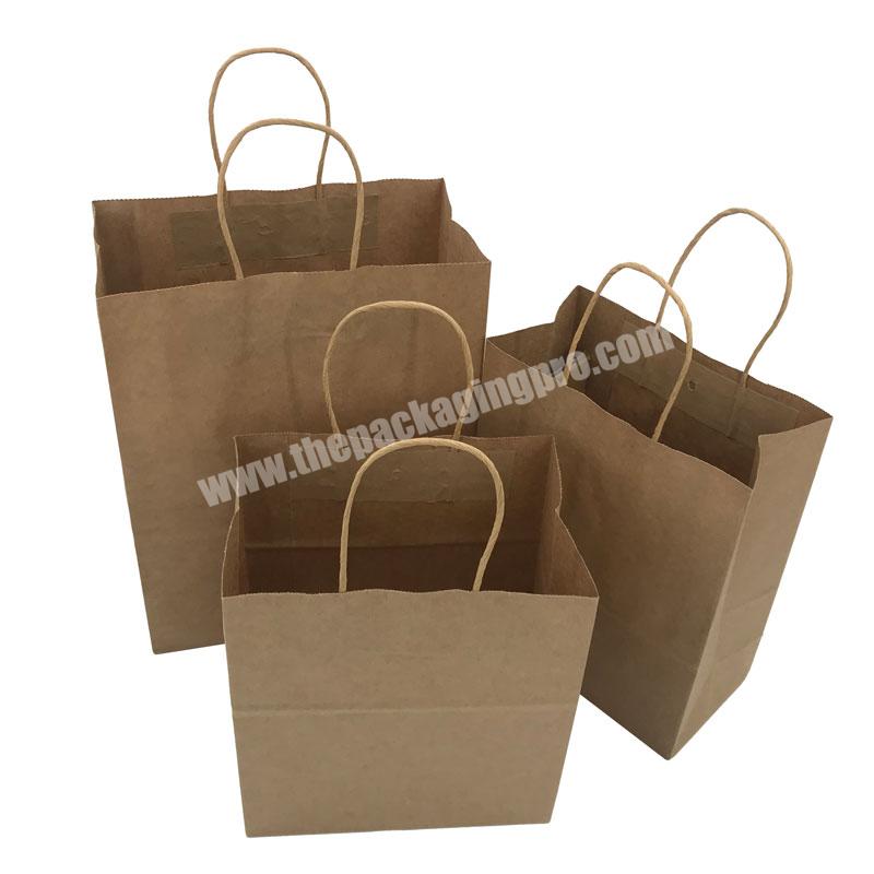 Lipack Customized Ecofriendly Reusable Drink Delivery Bag Beverage Takeaway Kraft Paper Bag With Logo