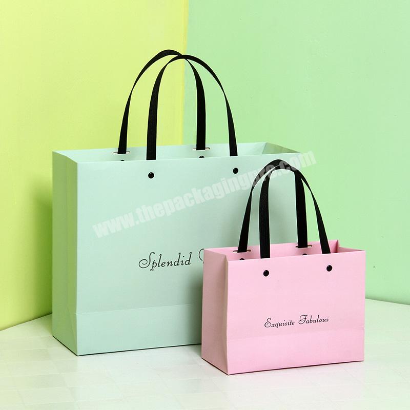 Lipack Hot Sale Luxury Shopping Paper Bag Wedding Gift Bag With Flat Handle