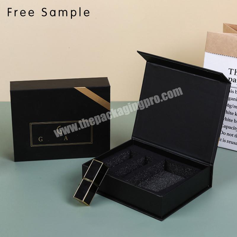 Lipack Luxury Cosmetic Lipgloss Gift Packaging Paper Box Custom Logo Printed Makeup Boxes Case
