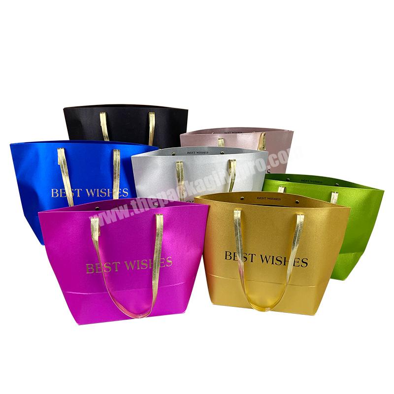 Matte Color White Paper Shopping Bags
