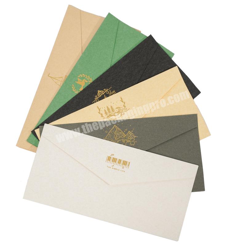 Lipack Wholesale Custom Printed Mailing Packaging Paper Envelope Recyclable Biodegradable Brown Kraft Paper Wallet Envelopes
